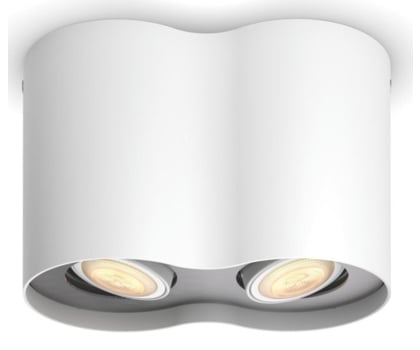 Inteligentna lampa Philips Hue White ambiance Kinkiet Pillar podwójny (biały)